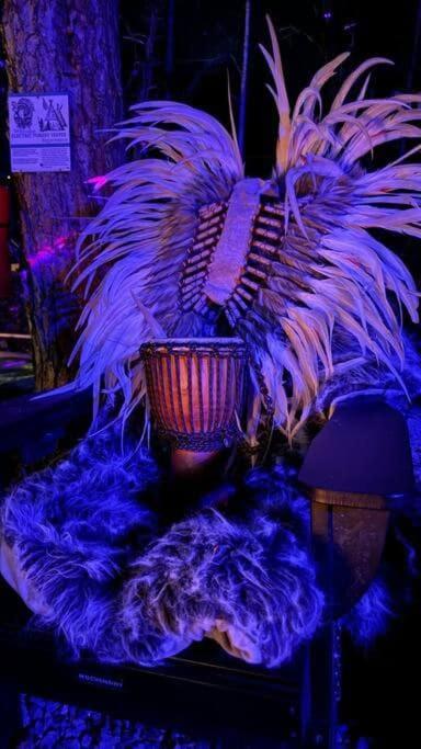 Enchanted Forest Cabin And Teepee! Lights & Laser Show! Private Hot Tub! Unique Stay! セバービル エクステリア 写真